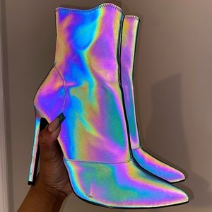 Steve Madden Iridescent Boot Heel